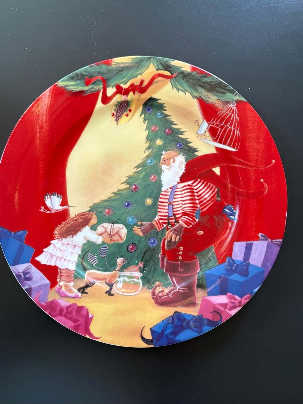 Vintage Saks 5th Ave S5A Numbered Limited Edition Santa Plate